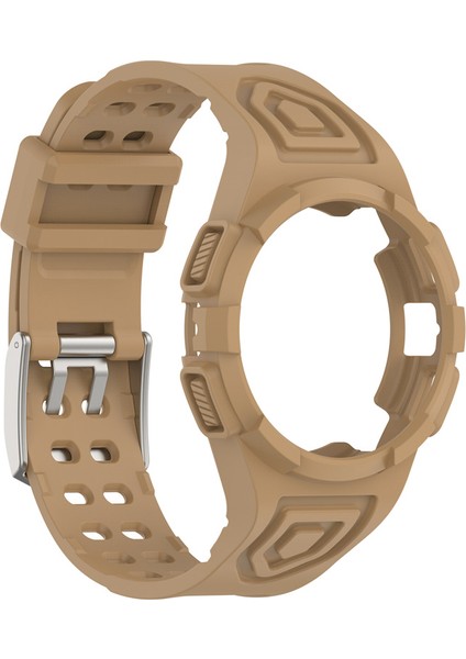 Samsung Galaxy Watch 4 44MM Akıllı Izle Yumuşak Tpu Değiştirme Kayışı Izleme Kılıfı ile Entegre - Kahve (Yurt Dışından) fırsatları
