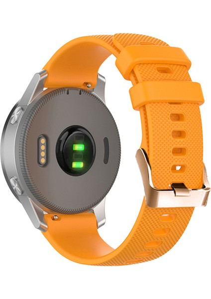 Garmin Forerunner Için 265S / 255S / Venu 2s Silikon Saat Band 18MM Doku Yedek Saat Kayışı - Turuncu (Yurt Dışından)