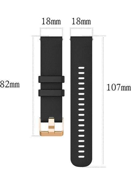 Garmin Forerunner Için 265S / 255S / Venu 2s Silikon Saat Band 18MM Doku Yedek Saat Kayışı - Turuncu (Yurt Dışından) fırsatları