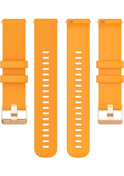 Garmin Forerunner Için 265S / 255S / Venu 2s Silikon Saat Band 18MM Doku Yedek Saat Kayışı - Turuncu (Yurt Dışından) indirimleri