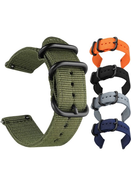 Garmin Venue 2s / Vivoaktif 4s 18MM Naylon Saat Kayışı Üç Ağır Toka Saat Bandının Değiştirilmesi - Orange (Yurt Dışından) indirimleri