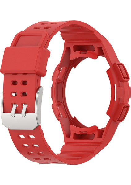Samsung Galaxy Watch4 Için Classic 46MM Akıllı Saat Strap Soft Tpu Bilek Bandıyla Entegre - Kırmızı (Yurt Dışından) modelleri