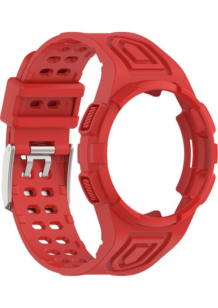 Samsung Galaxy Watch4 Için Classic 46MM Akıllı Saat Strap Soft Tpu Bilek Bandıyla Entegre - Kırmızı (Yurt Dışından) fırsatları
