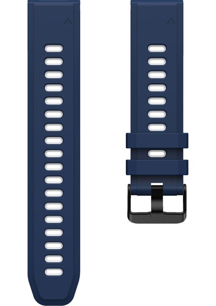 Çift Renk Hızlı Serbest Bırakma Silikon Yedek Garmin Fenix ​​7x/6x Safir Gps/6x Pro/6x Gps/5x Gps/5x Plus - Gece Yarısı Mavi/beyaz Için (Yurt Dışından) fırsatları