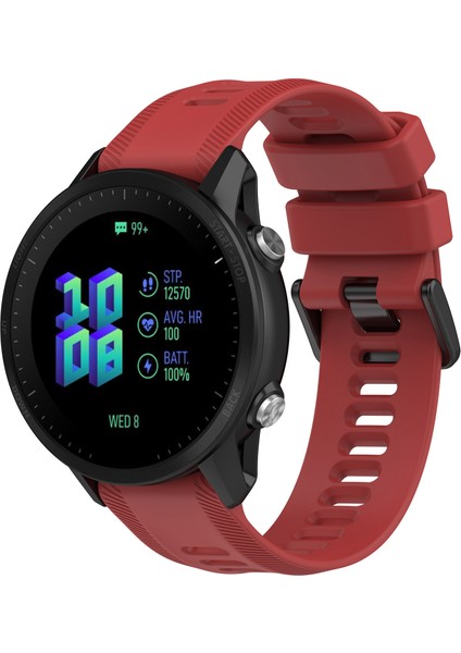 Garmin Forerunner 955 / Forerunner 935 / Descent G1 22MM Twıll Tasarım Silikon Saat Band Siyah Toka Kayışı Değiştirme - Kırmızı (Yurt Dışından) fiyatları