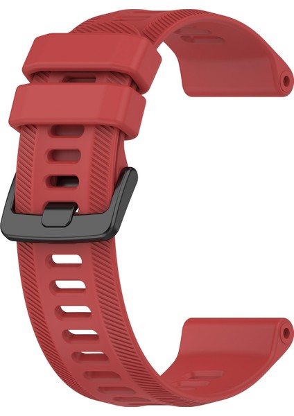 Garmin Forerunner 955 / Forerunner 935 / Descent G1 22MM Twıll Tasarım Silikon Saat Band Siyah Toka Kayışı Değiştirme - Kırmızı (Yurt Dışından) modelleri