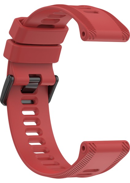 Garmin Forerunner 955 / Forerunner 935 / Descent G1 22MM Twıll Tasarım Silikon Saat Band Siyah Toka Kayışı Değiştirme - Kırmızı (Yurt Dışından) fırsatları