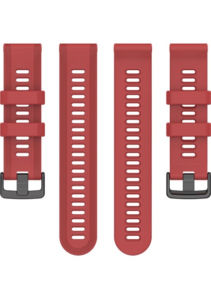 Garmin Forerunner 955 / Forerunner 935 / Descent G1 22MM Twıll Tasarım Silikon Saat Band Siyah Toka Kayışı Değiştirme - Kırmızı (Yurt Dışından) indirimleri