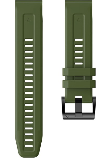 Garmin Fenix ​​7 / Fenix ​​6 Pro / 5 / Amazffit Falcon Için Esnek Silikon Izle Band Değiştirme Tokalı Şık Bilek Kayışı - Ordu Green (Yurt Dışından) fırsatları