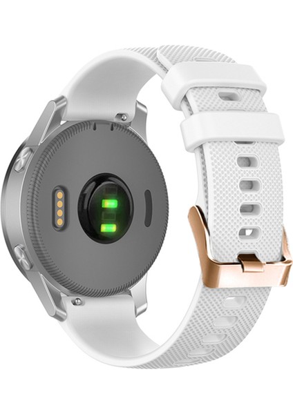 Huami Amazfit Için Gtr Mini / Bıp 3 / Bıp 3 Pro Doku Izleme Kayışı 20MM Yedek Silikon Saat Band - Beyaz (Yurt Dışından)