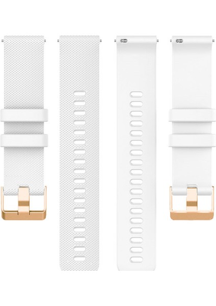Huami Amazfit Için Gtr Mini / Bıp 3 / Bıp 3 Pro Doku Izleme Kayışı 20MM Yedek Silikon Saat Band - Beyaz (Yurt Dışından) fiyatları