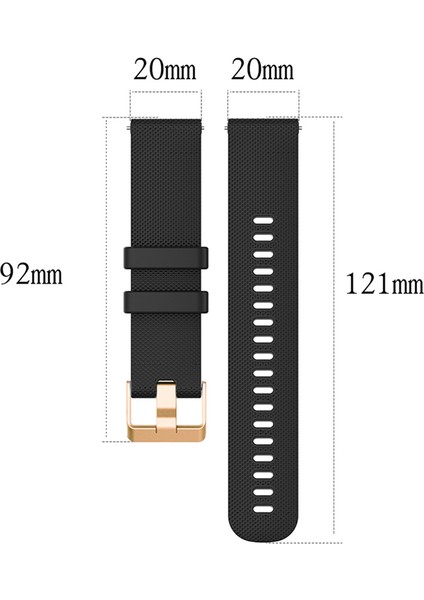 Huami Amazfit Için Gtr Mini / Bıp 3 / Bıp 3 Pro Doku Izleme Kayışı 20MM Yedek Silikon Saat Band - Beyaz (Yurt Dışından) indirimleri