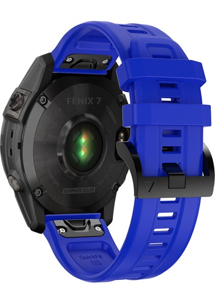 Garmin Fenix ​​7 / Fenix ​​6 Pro / 5 / Amazffit Falcon Için Esnek Silikon Izle Band Değiştirme Tokalı Şık Bilek Kayışı - Mavi (Yurt Dışından) fiyatları