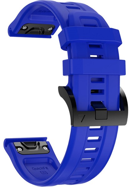 Garmin Fenix ​​7 / Fenix ​​6 Pro / 5 / Amazffit Falcon Için Esnek Silikon Izle Band Değiştirme Tokalı Şık Bilek Kayışı - Mavi (Yurt Dışından) modelleri