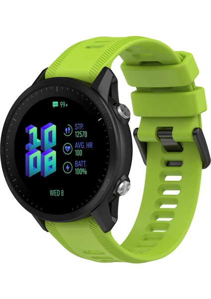 Garmin Forerunner Için 955 / Forerunner 935 / Descent G1 22MM Tüketim Tasarımı Silikon Saat Band Siyah Toka Kayışı Değiştirme - Yellowgreen (Yurt Dışından) fiyatları