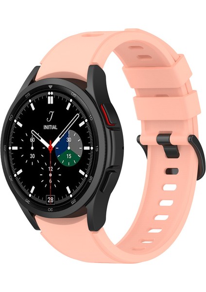Samsung Galaxy Için 5 40MM / 44MM / Watch 5 Pro 45MM / Watch4 40MM / 44MM / Watch4 Classic 42MM / 46MM / Watch3 41MM Yumuşak Silikon Akıllı Bandı Bilek Kayışı - Pembe (Yurt Dışından) fiyatları