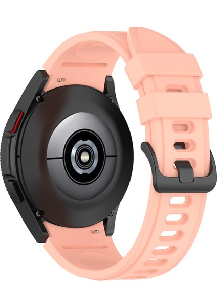 Samsung Galaxy Için 5 40MM / 44MM / Watch 5 Pro 45MM / Watch4 40MM / 44MM / Watch4 Classic 42MM / 46MM / Watch3 41MM Yumuşak Silikon Akıllı Bandı Bilek Kayışı - Pembe (Yurt Dışından) modelleri