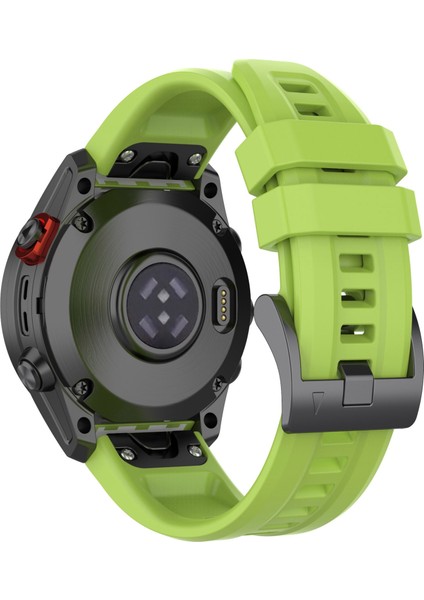Garmin Fenix ​​7/epix Gen2/descent G1/coros Vertix Silikon Izle Band Quick Serbest Bırakma Bilek Strap Sports Yedek Saat Bandı - Yeşil (Yurt Dışından)