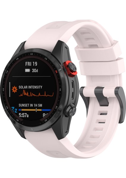 Garmin Fenix ​​7/epix Gen2/descent G1/coros Vertix Silikon Silikon Band Quick Serbest Bırakma Bilek Strap Sports Yedek Saat Bandı - Pembe (Yurt Dışından) fiyatları