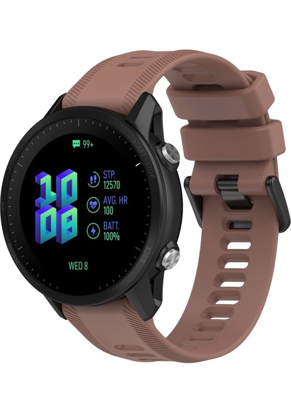 Garmin Forerunner 955 / Forerunner 935 / Descent G1 22MM Twıll Tasarım Silikon Izle Band Siyah Toka Kayışı Değiştirme - Kahve (Yurt Dışından) fiyatları