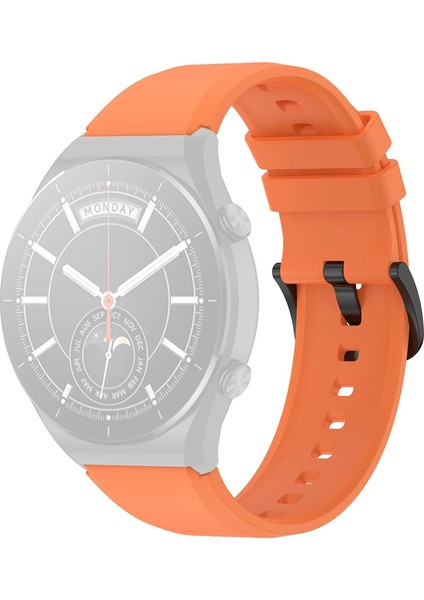 Xiaomi Watch Için S1 22MM Silikon Izle Band Yedek Yedek Saat Kayışı - Orange (Yurt Dışından)
