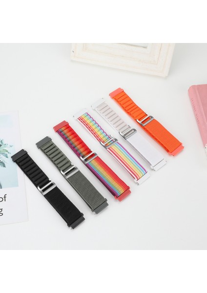 Garmin Forerunner 255S / Venu 2s Şık Naylon Bilek Bandı 18MM Universal Ayarlanabilir Akıllı Saat Kayışı - Beyaz (Yurt Dışından) modelleri