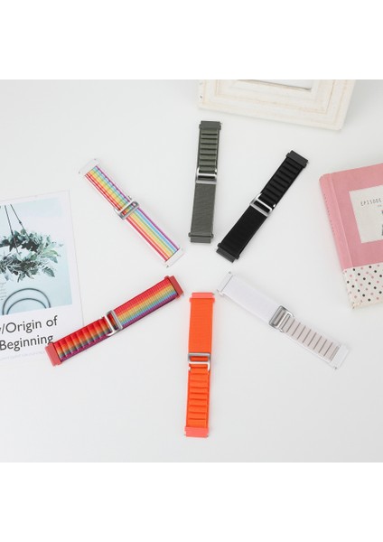 Garmin Forerunner 255S / Venu 2s Şık Naylon Bilek Bandı 18MM Universal Ayarlanabilir Akıllı Saat Kayışı - Beyaz (Yurt Dışından) indirimleri