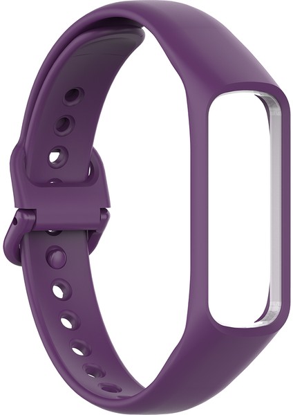 Samsung Galaxy Fit-E SM-R375 Için Silikon Akıllı Saat Band Strap Bilezik Değiştirme Kayışı-Mor (Yurt Dışından)