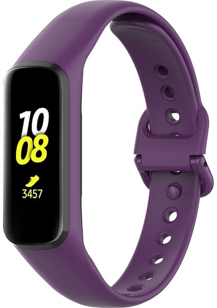 Samsung Galaxy Fit-E SM-R375 Için Silikon Akıllı Saat Band Strap Bilezik Değiştirme Kayışı-Mor (Yurt Dışından) fiyatları
