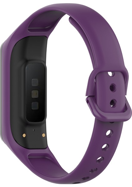 Samsung Galaxy Fit-E SM-R375 Için Silikon Akıllı Saat Band Strap Bilezik Değiştirme Kayışı-Mor (Yurt Dışından) modelleri