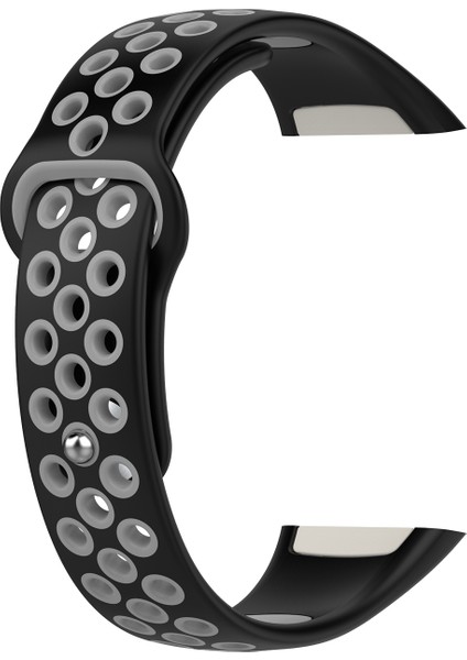 Huawei Band 6 / Honor Band Için 6 Çift Renkli Silikon Silikon Izle Band Ayarlanabilir Bilek Kayışı Değiştirme - Siyah / Gri (Yurt Dışından) fiyatları