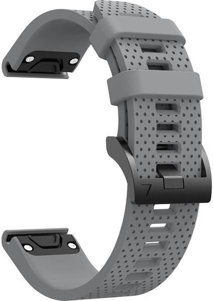 Garmin Fenix ​​5s Için Siyah Üçgen Toka Silikon Izleme Kayışı ile - Gri (Yurt Dışından)