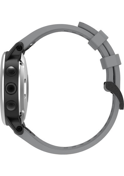 Garmin Fenix ​​5s Için Siyah Üçgen Toka Silikon Izleme Kayışı ile - Gri (Yurt Dışından) modelleri