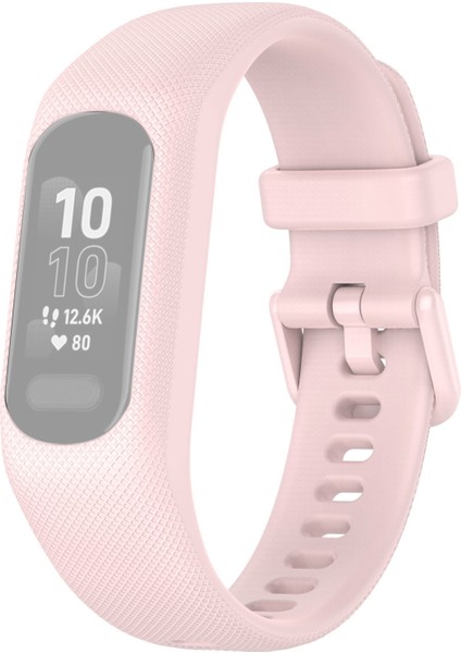 Garmin Vivosmart Için 5 Anti -Çizik Silikon Saat Bandı ile Vaka Koruyucusu Bilek Kayışı - Gül Pembesi (Yurt Dışından)