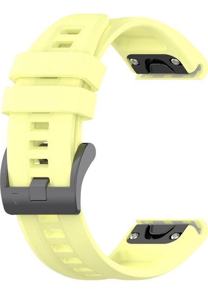 Garmin Fenix ​​7/epix Gen2/descent G1/coros Vertix Silikon Izle Band Quick Serbest Bırakma Bilek Strap Sports Yedek Saat Bandı - Sarı (Yurt Dışından) modelleri