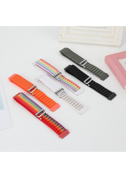 Garmin Forerunner 255S / Venu 2s Şık Naylon Bilek Bandı 18MM Universal Ayarlanabilir Akıllı Strapch - Turuncu (Yurt Dışından) modelleri