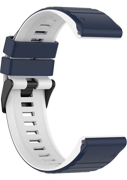 Garmin Fenix ​​7/6/5 Için / Amazfit Falcon Silikon Saat Band 22MM Çift Renk Ayarlanabilir Akıllı Saat Kayışı Değiştirme - Gece Yarısı Mavi / Beyaz (Yurt Dışından) fırsatları