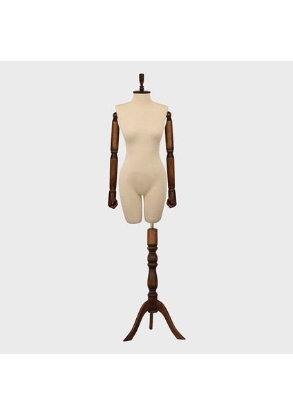 Ahşap Kollu Pantalon Giyebilen Terzi Mankeni