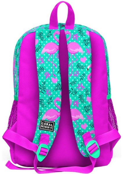 Kids Su Yeşili Pembe Flamingo Desenli 2'li Okul Çanta Seti SET0223712 indirimleri