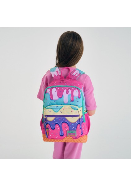 Kids Pembe Rengarenk Dondurma Desenli 2'li Okul Çanta Seti SET0223731 fiyatları