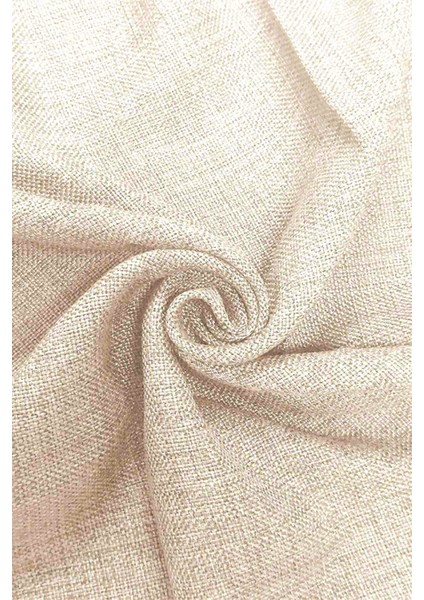Nadia Modern Lüx Hasır Dokulu Kalın Keten Fon Perde 1/2,5 Normal Pile - Krem fiyatları