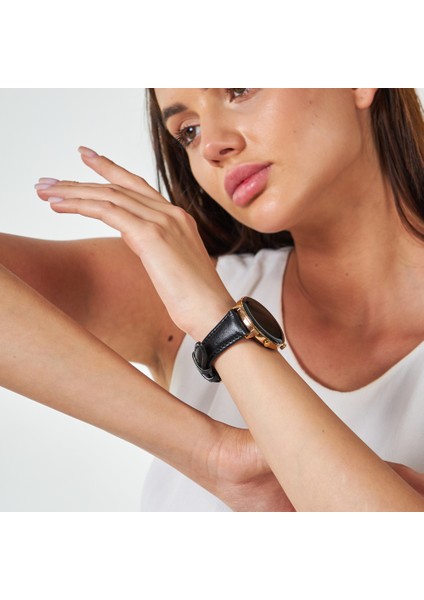 Huawei Watch Samsung Watch Kadın Deri Kordon Huawei Gt Gt2 Gt3 42 Mm, Samsung Watch4 Watch5 Watch 6 Watch 5 Pro 40mm 43mm 44mm 45mm 46mm 47mm Active2 20MM Deri Kayış fiyatları