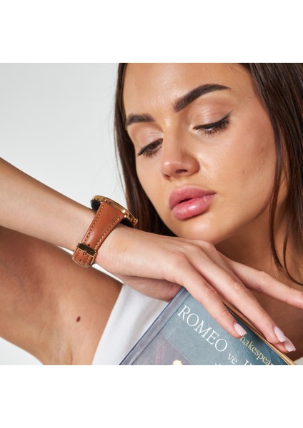 Huawei Watch Samsung Watch Kadın Deri Kordon Huawei Gt Gt2 Gt3 42 Mm, Samsung Watch4 Watch5 Watch 6 Watch 5 Pro 40mm 43mm 44mm 45mm 46mm 47mm Active2 20MM Deri Kayış fiyatları