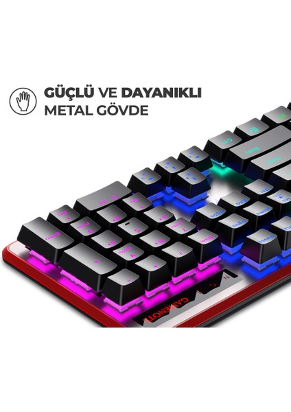 Gamenote KB870L Rgb Backlit Gaming Mekanik Klavye