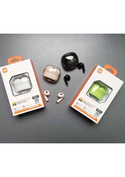 Kablosuz Kulak Içi Kulaklık Şeffaf Transparan Orjinal Tasarım Bluetooth 5.3 Apple iPhone Uyumlu Samsung Uyumlu Şarj Kutusu ile Dokunma Kontrollü Ergonomik Dizayn P62 Pro