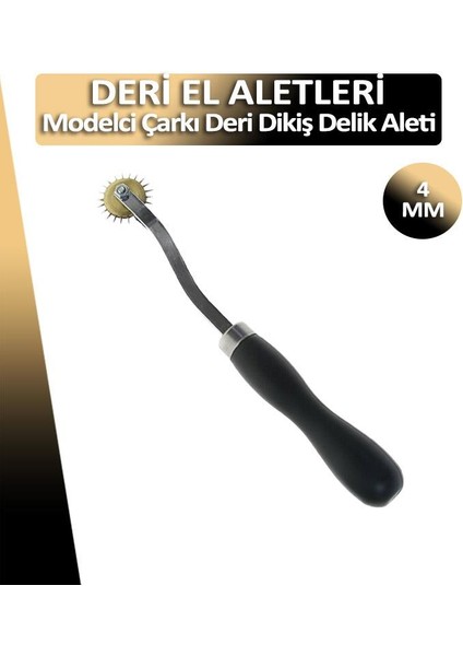 Modelci Çarkı Dikiş Delik Delme Çelik Deri El Aletleri