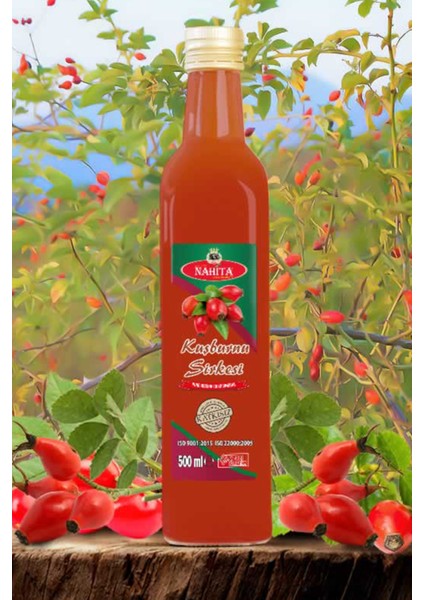 Kuşburnu Sirkesi 100 Doğal Katkısız 500 ml