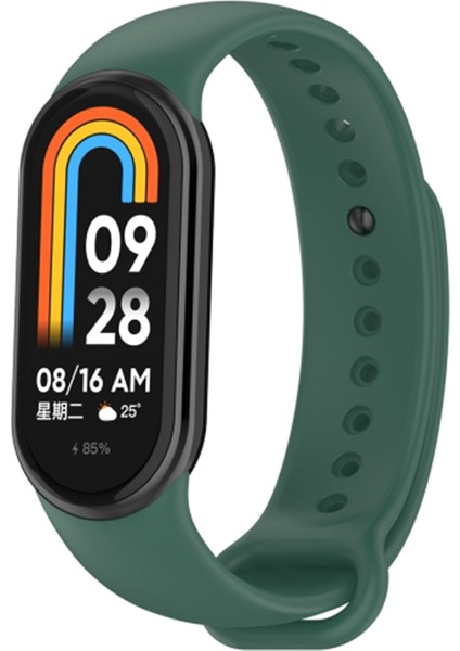 Xiaomi Mi Band 8 Mi Band 9 Uyumlu Akıllı Bileklik Silikon Kordon Kayış