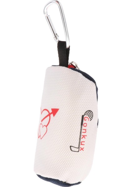 Polyester Club Ball Pouch Kemer Bel Çanta Çantası Çanta Dayanıklı Tee Tutucu Beyaz (Yurt Dışından)