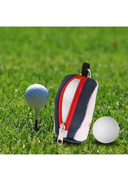 Polyester Club Ball Pouch Kemer Bel Çanta Çantası Çanta Dayanıklı Tee Tutucu Beyaz (Yurt Dışından)